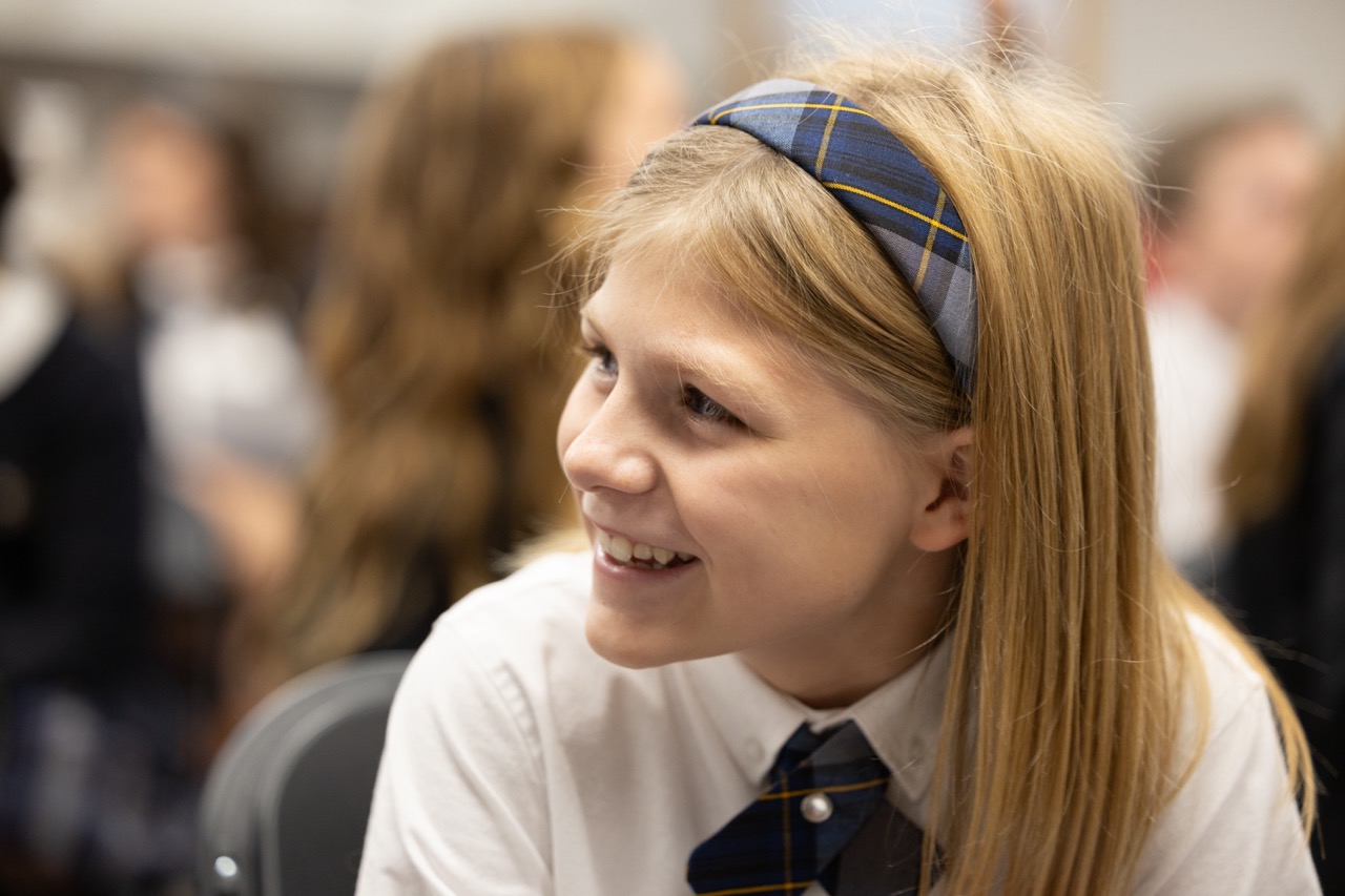 Girl with headband